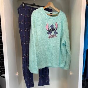 Women’s 2X (18W-20W) Pajamas Set - Mint and Navy